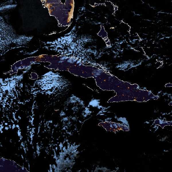 météo tropicale : Image satellite .