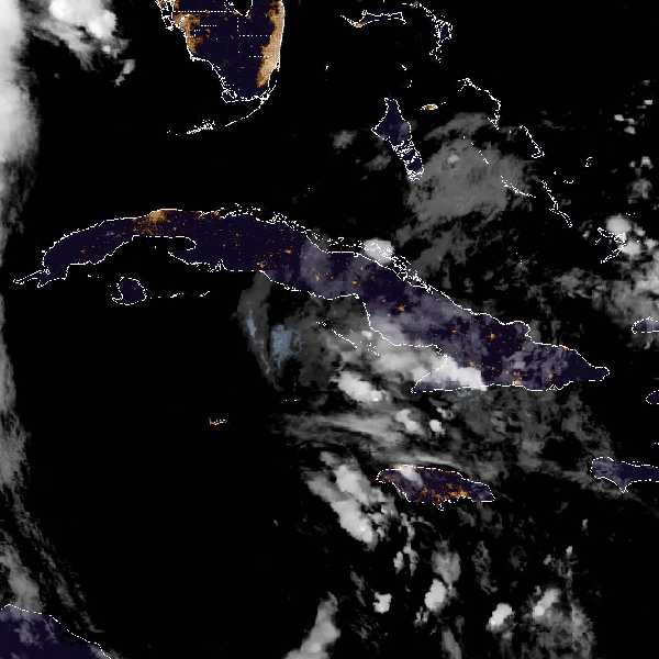météo tropicale : Image satellite .