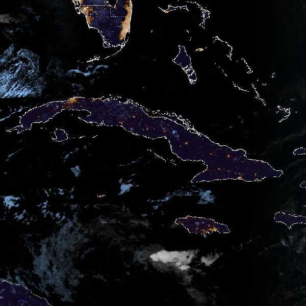 météo tropicale : Image satellite .