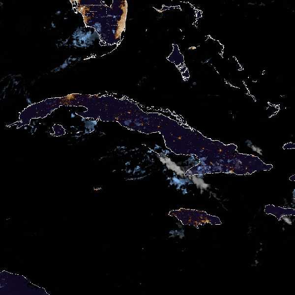 météo tropicale : Image satellite .