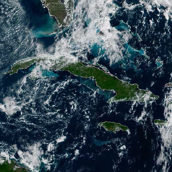 météo tropicale : Image satellite .
