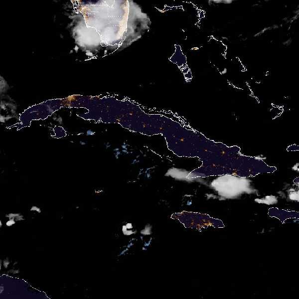 météo tropicale : Image satellite .