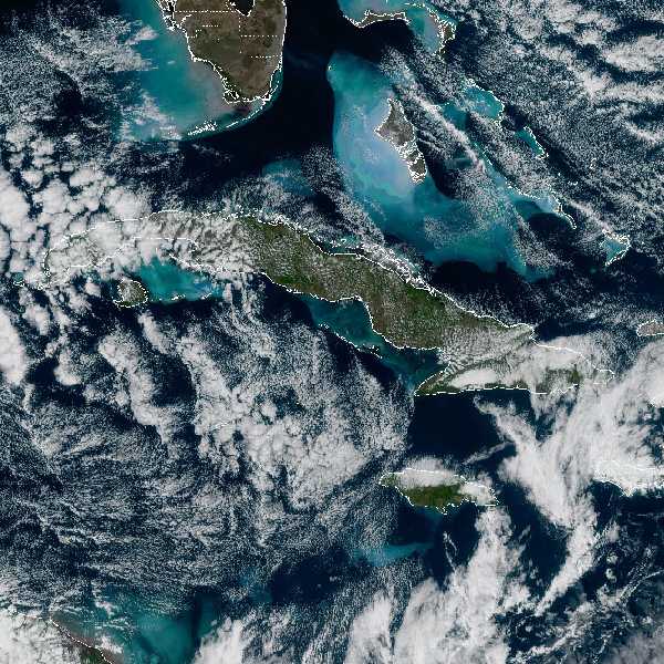 météo tropicale : Image satellite .