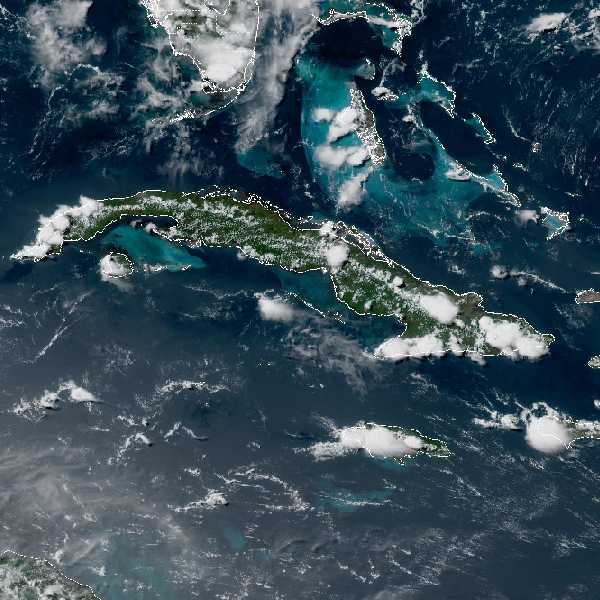 météo tropicale : Image satellite .