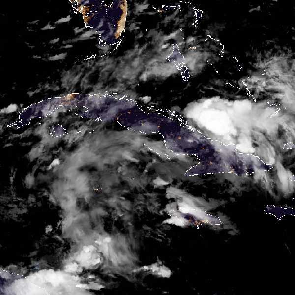 météo tropicale : Image satellite .