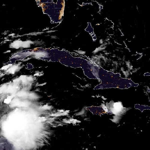 météo tropicale : Image satellite .