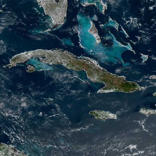 météo tropicale : Image satellite .