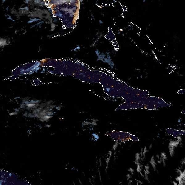 météo tropicale : Image satellite .