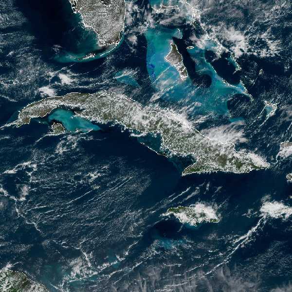 météo tropicale : Image satellite .