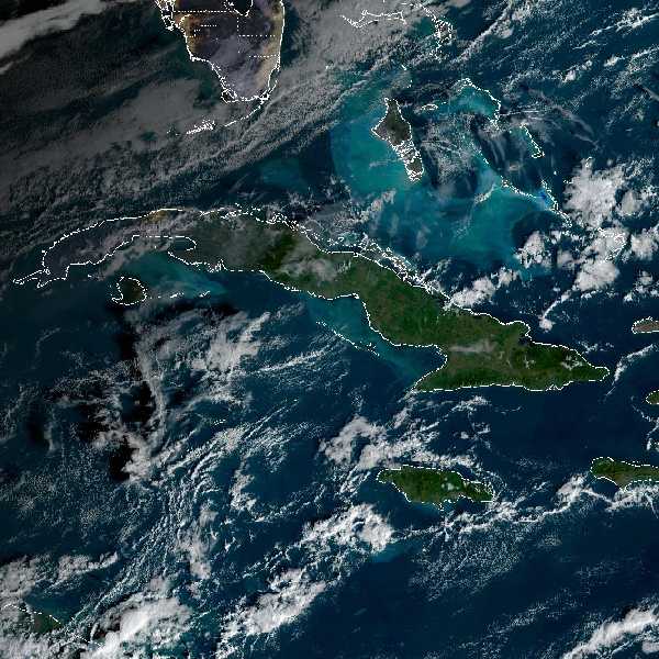 météo tropicale : Image satellite .