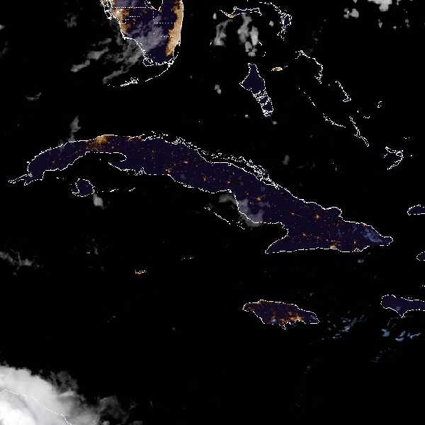 météo tropicale : Image satellite .