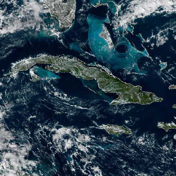 météo tropicale : Image satellite .