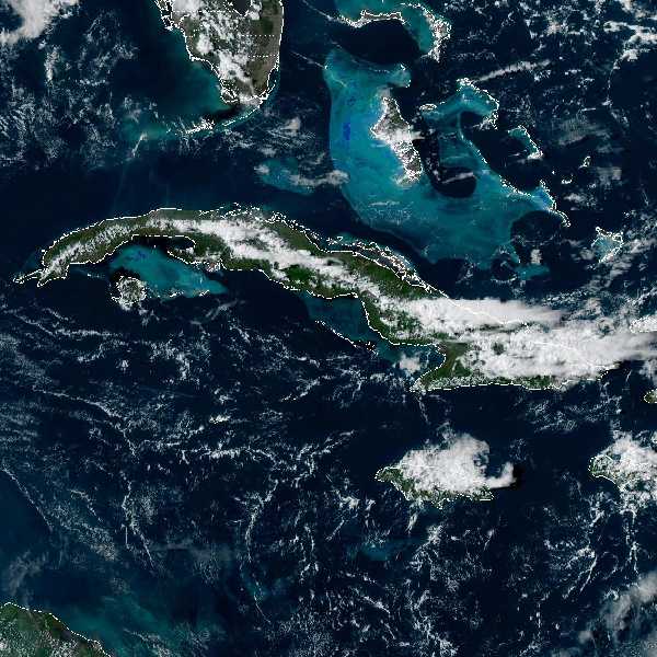 météo tropicale : Image satellite .