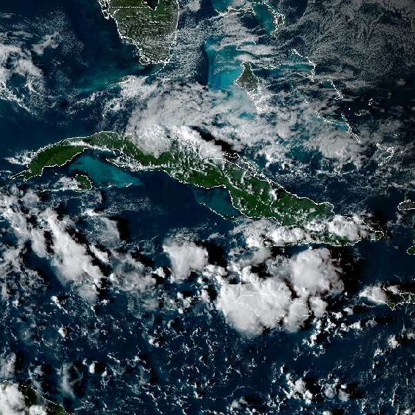 météo tropicale : Image satellite .