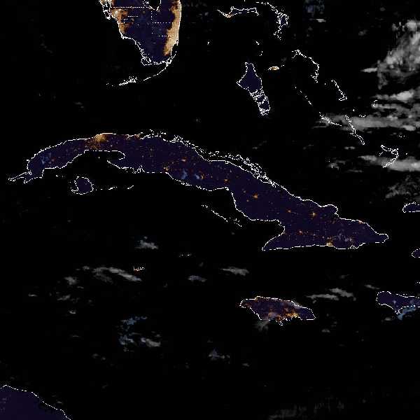météo tropicale : Image satellite .