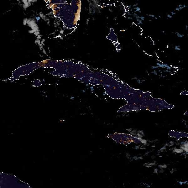 météo tropicale : Image satellite .