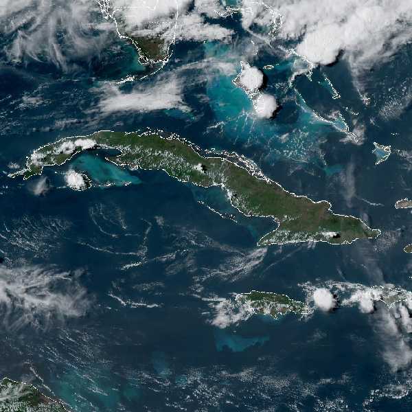 météo tropicale : Image satellite .