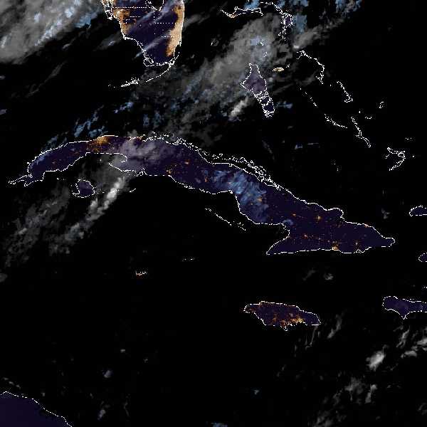 météo tropicale : Image satellite .