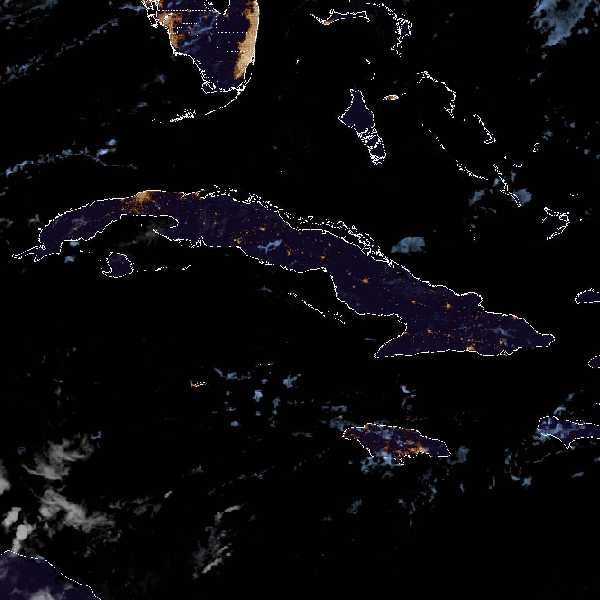 météo tropicale : Image satellite .