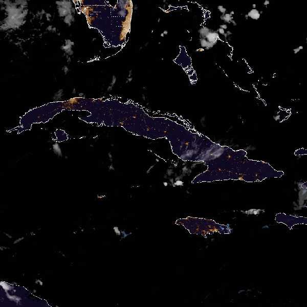 météo tropicale : Image satellite .