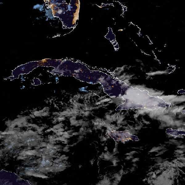 météo tropicale : Image satellite .
