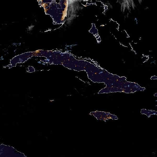 météo tropicale : Image satellite .