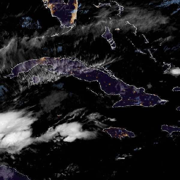 météo tropicale : Image satellite .