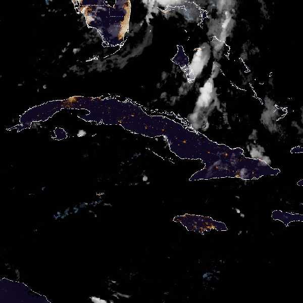 météo tropicale : Image satellite .