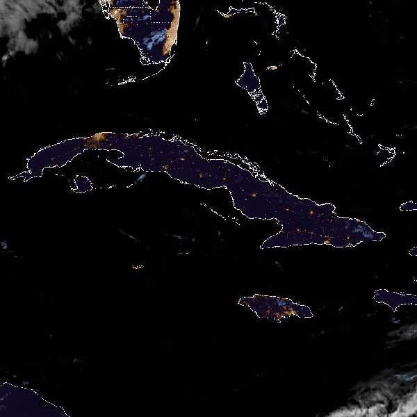 météo tropicale : Image satellite .