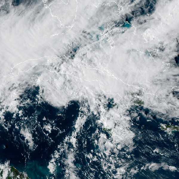 météo tropicale : Image satellite .