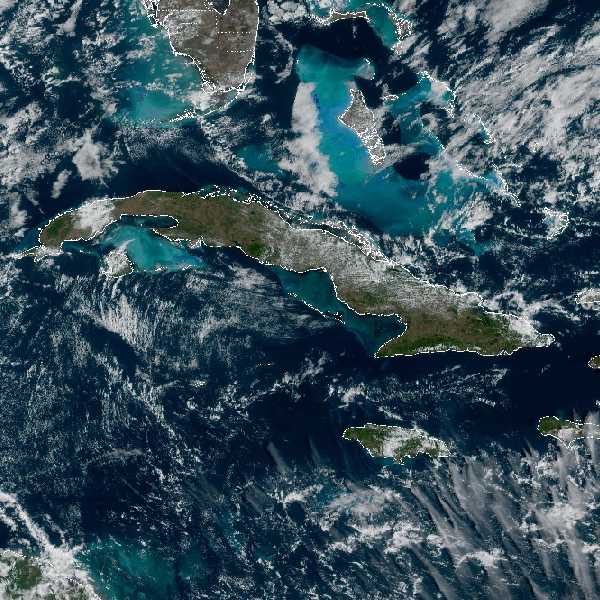 météo tropicale : Image satellite .