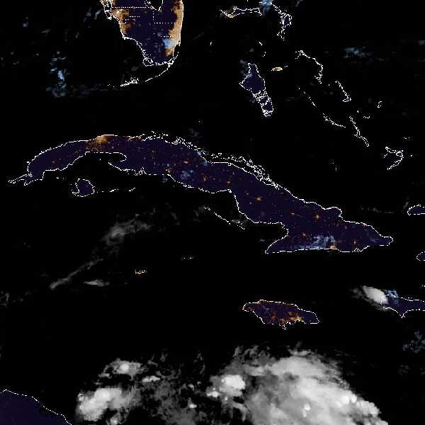météo tropicale : Image satellite .