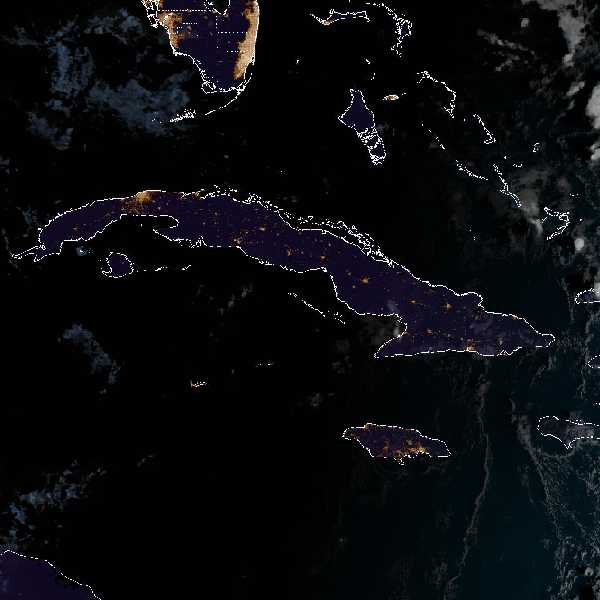 météo tropicale : Image satellite .