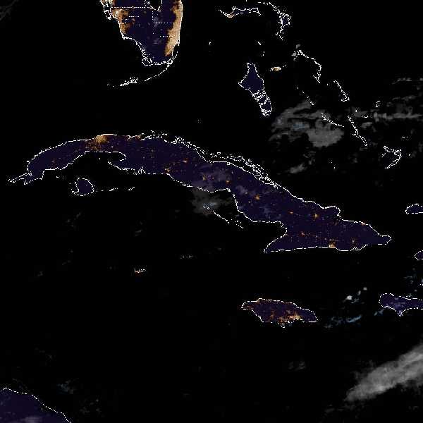 météo tropicale : Image satellite .