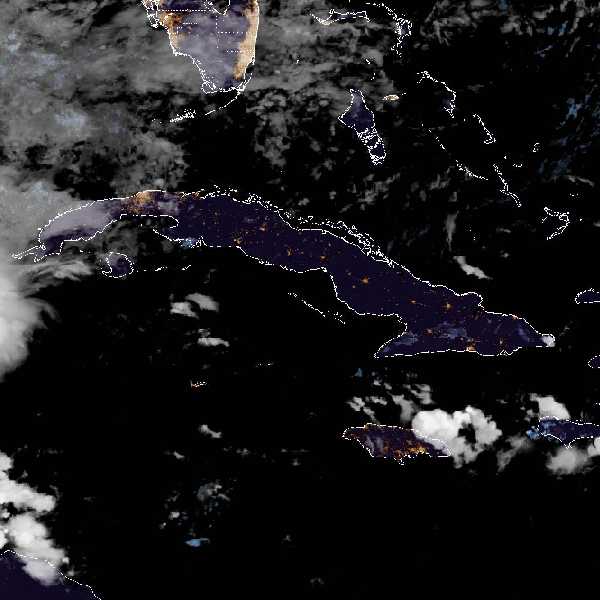 météo tropicale : Image satellite .