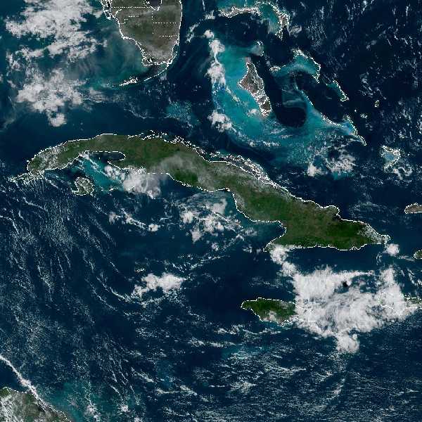 météo tropicale : Image satellite .