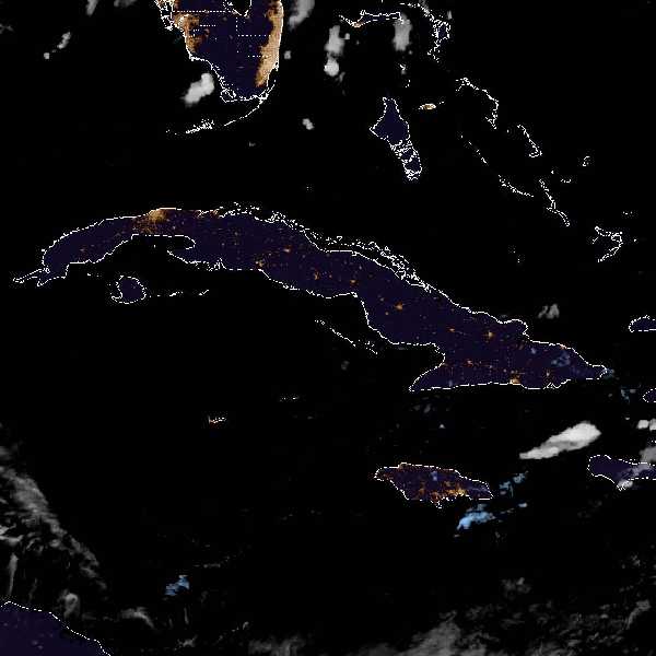 météo tropicale : Image satellite .