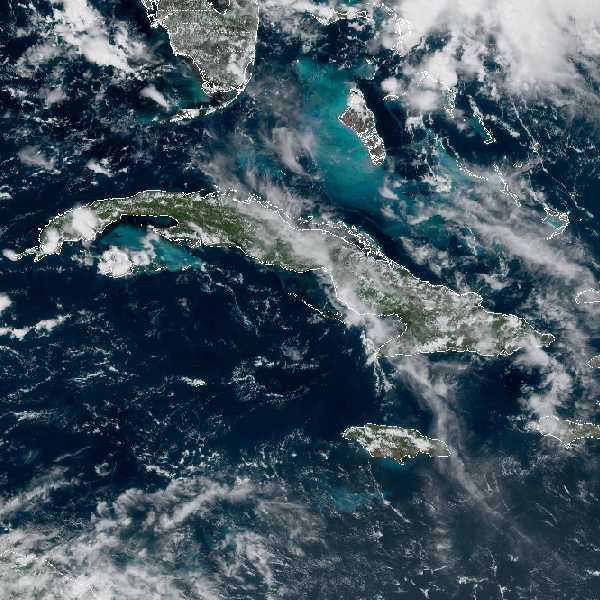 météo tropicale : Image satellite .