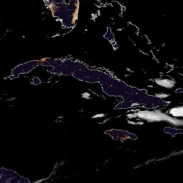 météo tropicale : Image satellite .