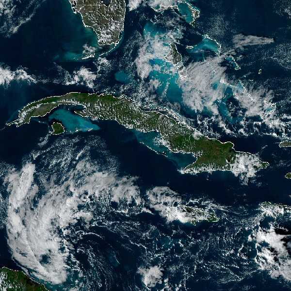 météo tropicale : Image satellite .