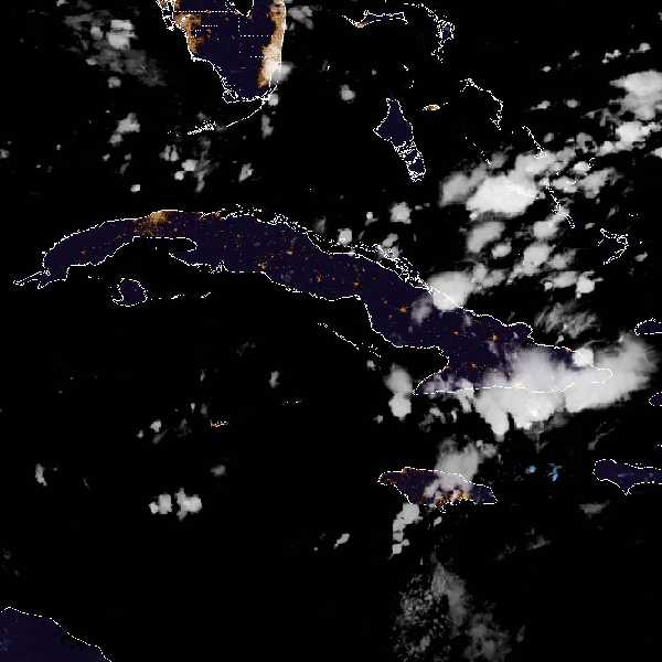 météo tropicale : Image satellite .
