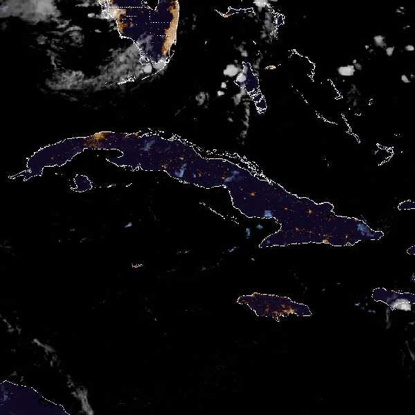 météo tropicale : Image satellite .