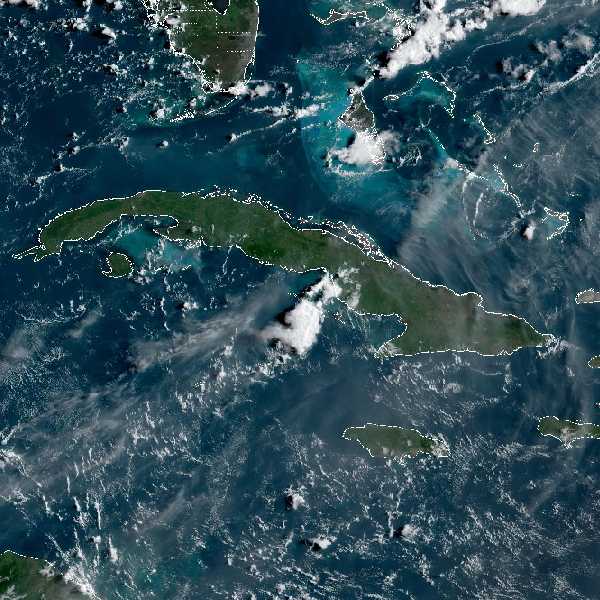 météo tropicale : Image satellite .