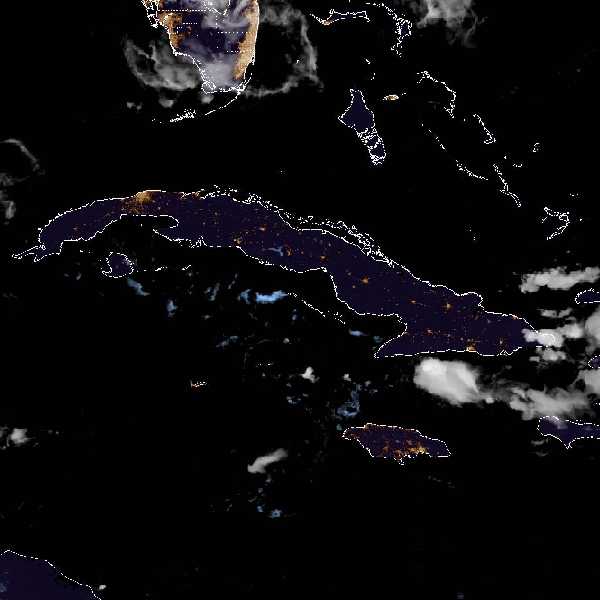 météo tropicale : Image satellite .
