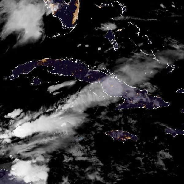 météo tropicale : Image satellite .