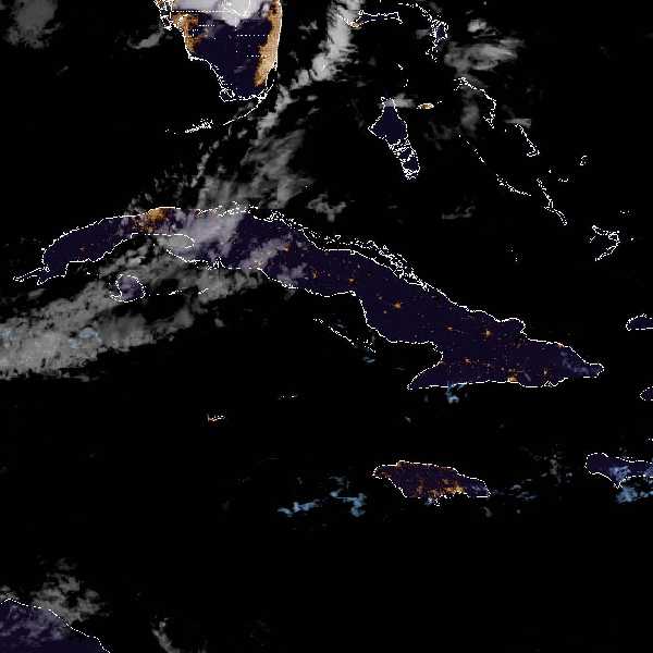 météo tropicale : Image satellite .