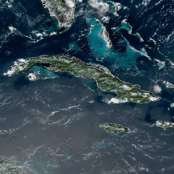météo tropicale : Image satellite .