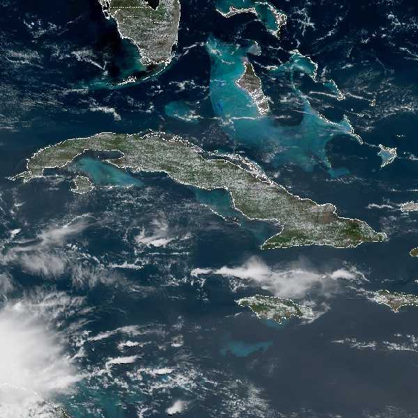 météo tropicale : Image satellite .
