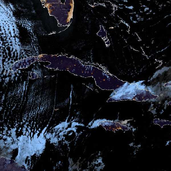 météo tropicale : Image satellite .