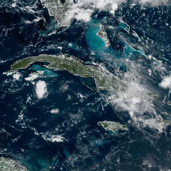 météo tropicale : Image satellite .